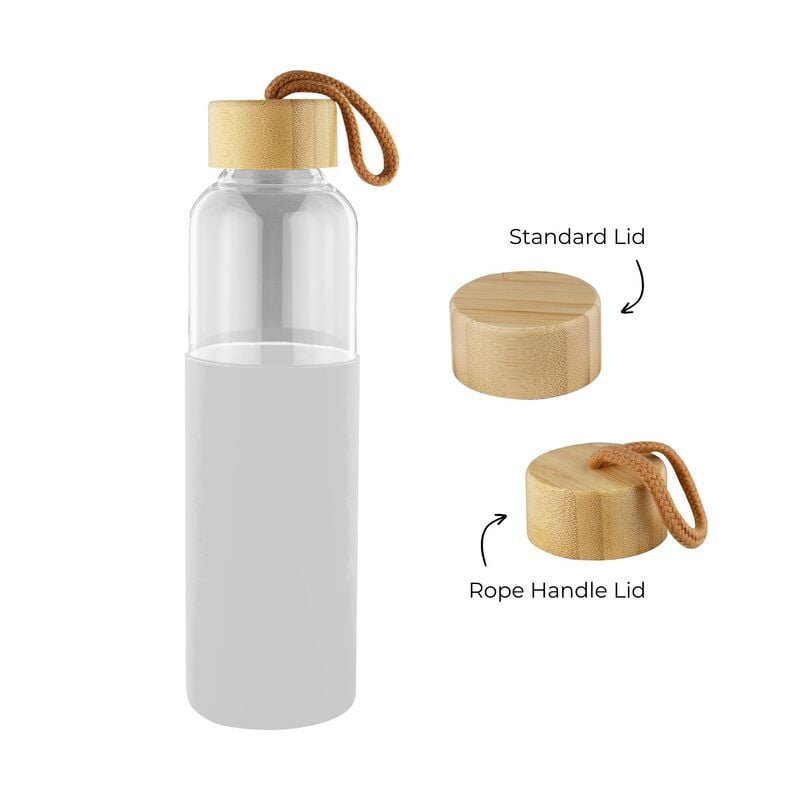 Honya Glass Drink Bottle with Sleeve